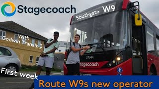 The first week of route W9 with Stagecoach RIP Sullivan buses [upl. by Hartzel]