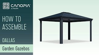 How To Assemble Dallas Garden Gazebo  Canopia FULL GUIDE [upl. by Anaerdna439]