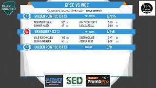 Golden Point CC 1st XI v Wendouree 1st XI [upl. by Atinid]