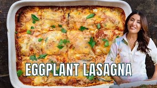 Gluten Free Eggplant Lasagna  Low Carb Comfort Food without the Pasta [upl. by Aicilram132]