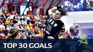 Top 30 goals of the 2017 Womens EHF Champions League [upl. by Lyrret]