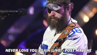 1 Hour Loop Never Love You Again Live  Post Malone [upl. by Zelde]