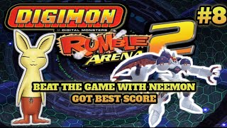 8 Beat The Game With Neemon Got Best Score  Digimon Rumble Arena 2 [upl. by Rusel763]