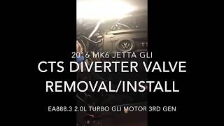 mk6 jetta gli ea8883 motor cts diverter valve removal install [upl. by Nylauqcaj]