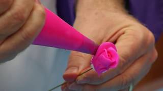 How to Make A Buttercream Rose  Global Sugar Art [upl. by Frost]