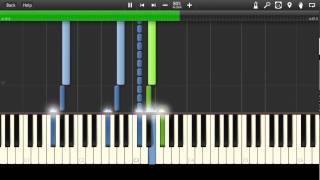 Kavinsky  Roadgame Synthesia Tutorial [upl. by Laynad798]