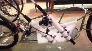 DIY bicycle trailer fishing rod holder [upl. by Gamber]