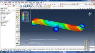 Simulation fluid structure interaction using cosimulation method in Abaqus [upl. by Akenna]