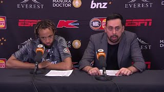 Mody Maor and Parker JacksonCartwright press conference vs Tasmania JackJumpers  Round 13 NBL24 [upl. by Einwat]