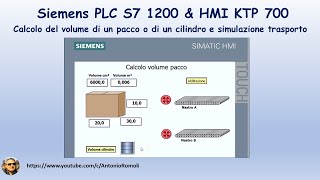 Tia Portal HMI KTP 700 e programmazione del PLC Siemens S7 1200 [upl. by Festus]