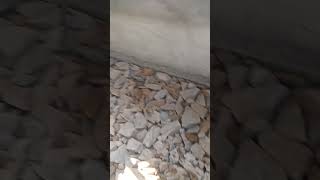 Brick blast in floor construction house homebuilding homebuilding [upl. by Elleval]