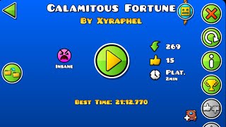 FIRST VICTOR Calamitous Fortune 100 Amazing Unrated Platformer Demon [upl. by Aielam]