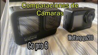 Comparaciones Go pro 9 vs Wolfang ga200 unboxing gopro9 wolfang ga200 motovlog mty vlog [upl. by Newg536]