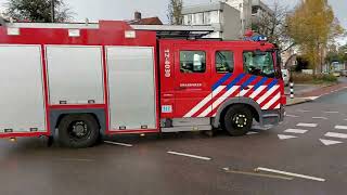 P1 brandweer 124030 met spoed naar middelbrand Beverwijk [upl. by Colon]