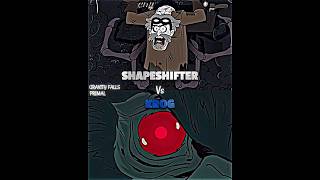 Mutated Krog vs Shapeshifter gravityfalls primal wisedit wis vsbattle vsedit whoisstronger [upl. by Abla]