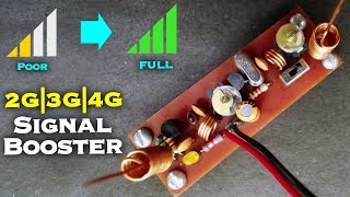 Make Your Own Cell Phone Signal Booster for 2G3G4G Network [upl. by Syck]