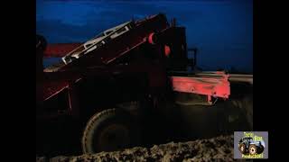 CASE IH MAXXUM MXM120 AND REEKIE 300SA DESTONER AT NIGHT [upl. by Cilegna435]