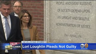 Lori Loughlin Pleads Not Guilty In College Bribery Scandal [upl. by Alodee464]