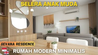 Rumah Modern Minimalis 6x10 Selera Anak Muda  Gevana Residence [upl. by Bevash]