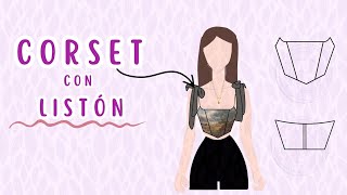 ¿Cómo Hacer El Patrón De Un Corset  TUTORIAL [upl. by Lull111]