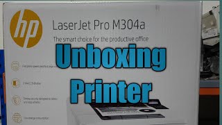 HP LASERJET PRO M304a PRINTER  UNBOXING AND INSTALLATION [upl. by Dugan]