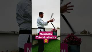 La moulinette au Nunchaku ☺️ Ça porte un nom au fait  🤣 Nunchaku Kobudo CoVoDao QwanKiDo [upl. by Aivuy]