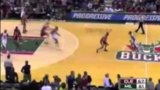 Lebron Catches Fire vs Milwaukee Bucks [upl. by Ecargyram735]