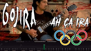 Gojira  Mea Culpa Ah Ça Ira  Guitar Cover  Screen Tabs [upl. by Neehsas]