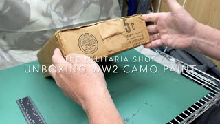 Unboxing WW2 US Army face paints after 80 years  The Militaria Shop  4K [upl. by Lissner]