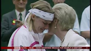 The Duchess of Kent on Wimbledon amp Jana Novotná UK  BBC News  2nd July 2018 [upl. by Ardnasal227]