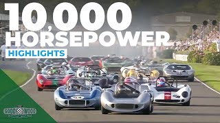 Heroic CanAm race  2023 Whitsun Trophy highlights  Goodwood Revival [upl. by Idahs]