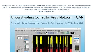 Bernie Thompson CAN Communications from the TST Big Event 2018 [upl. by Aivatco603]