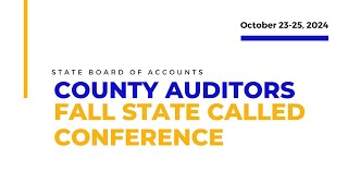 2024 Auditors Fall Conference  Day 2 Part 1 [upl. by Adella425]