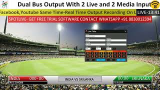 Instant Live Cricket Score software live titler for spotlive golive stremax [upl. by Deys]