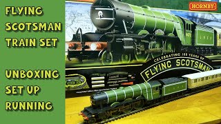 Flying Scotsman Train Set  Unboxing Set Up amp Running [upl. by Amri642]