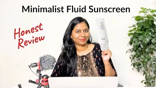 New Minimalist Light Fluid SPF 50 PA Sunscreen Review  Best Minimalist Sunscreen [upl. by Homovec]