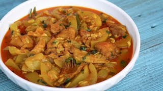 মুরগির মাংস দিয়ে লাউ রান্না  Chicken with Bottlegourd  Bottle gourd curry  Chicken  Lau Recipe [upl. by Lidaa]