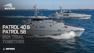 Evolved Capeclass Patrol Boat  Guardianclass Patrol Boat Together  Sea Trial  April 2022 [upl. by Aundrea]