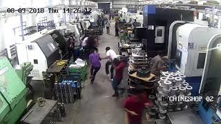 Live CNC VTL Machine Accident USED MACHINES TRADERS [upl. by Roane567]