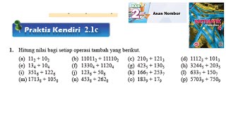 KSSM Matematik Tingkatan 4 Bab 2 praktis kendiri 21c no1 Asas Nombor chapter 2 form 4 buku teks [upl. by Aicena]