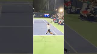 Laslo Djere ropes a forehand winner against JanLennard Struff in a tight tiebreak tennis usopen [upl. by Garihc]