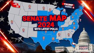 2024 US Senate Elections Map According to Latest Polls Data [upl. by Polly]