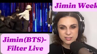 Reacting to Jimin BTS Filter LIVE Performance [upl. by Levinson]