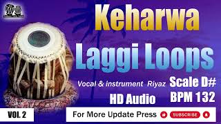 Keharwa Laggi Loops scale D BPM 132 hd audio taalmala tabla studio [upl. by Airres]