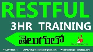 Restful Web Services Tutorial In Telugu NEARLY 3 HOURS CLASS [upl. by Jefferson]