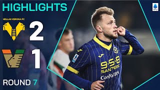 VERONAVENEZIA 21  HIGHLIGHTS  Verona win the derby  SERIE A 202425 [upl. by Asiek608]