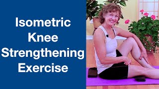 Isometric Knee Strengthening Exercise [upl. by Nnaeed689]