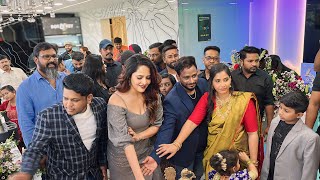 AnasuyaBharadwaj Grand Lunch Page3 Saloon Film Nagar  Anusuya Singer Reventh Opening Page3 Saloon [upl. by Brodench518]