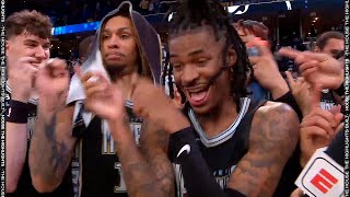 Ja Morant amp the Grizzlies Postgame Celebrations are 🔥 [upl. by Ardnwahsal]