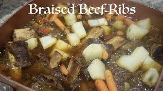 Braised Beef Ribs amp Gravy In Oven  Beef Ribs Recipe  Southern Smoke Boss [upl. by Kirimia]